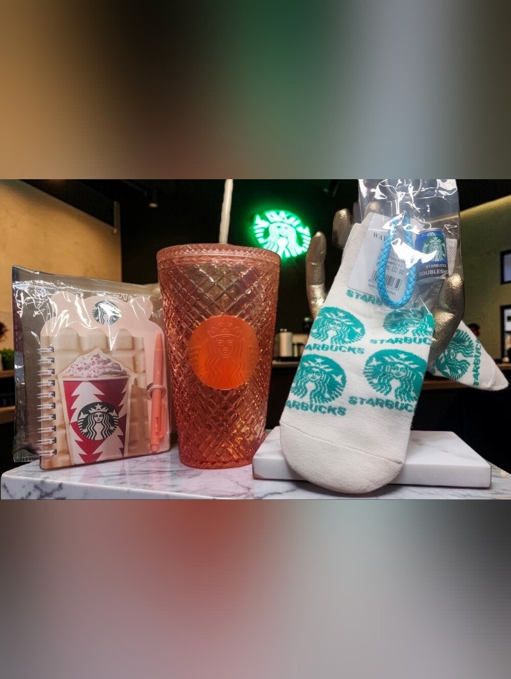 Starbucks 2021 Winter Holiday Jeweled Tumbler Grande Cup Bundle